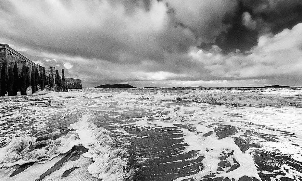 Marée haute à Saint-Malo au pied du château de la Duchesse Anne – Décembre 2020